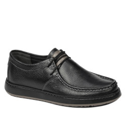 Buty casual męskie 992m czarno kombinowane