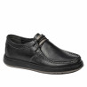 Buty casual męskie 992m czarno kombinowane
