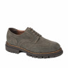 Buty casual męskie 989 szary welur