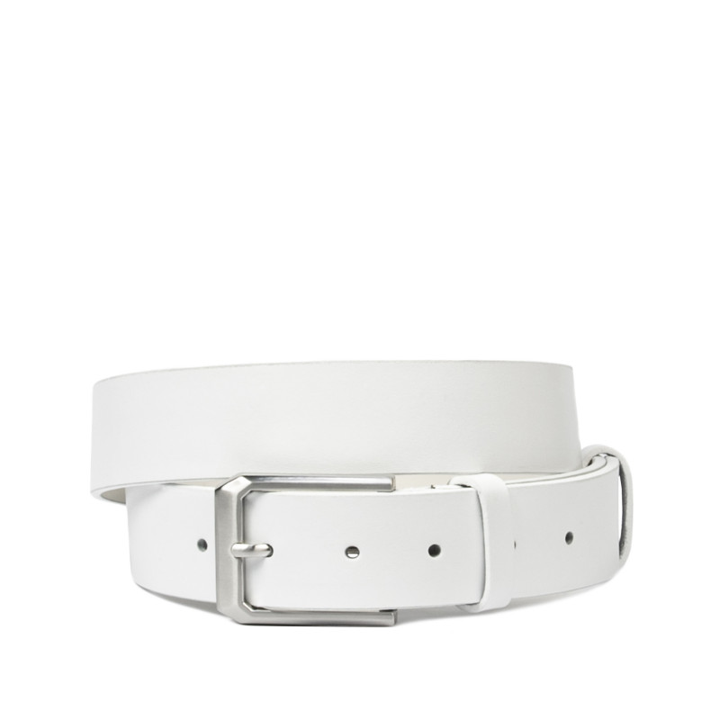 Pasek męski 15b biały