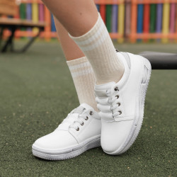 Dziecięce buty 2028 biały perłowy kombinowany lifestyle