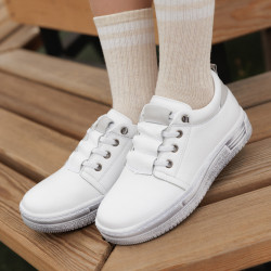 Dziecięce buty 2028 biały perłowy kombinowany lifestyle