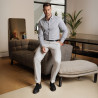 Casualowe buty męskie 989 czarny welur lifestyle