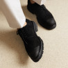Casualowe buty męskie 989 czarny welur lifestyle