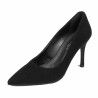 Eleganckie buty damskie 1320 czarny welur