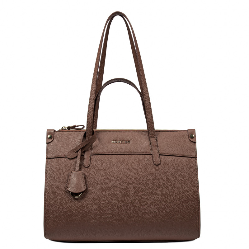 Torebka damska na ramię 047g czekoladowy brąz