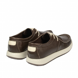 Casualowe buty męskie 992 khaki kombinowane