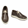 Casualowe buty męskie 992 khaki kombinowane