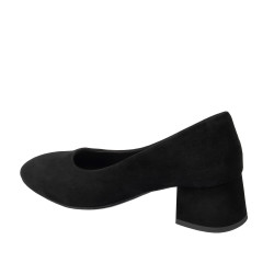 Eleganckie buty damskie 1331 czarny welur