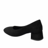 Eleganckie buty damskie 1331 czarny welur