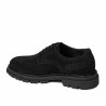 Buty casual męskie 989 czarny welur 01