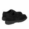 Buty casual męskie 989 czarny welur 01