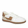 Buty casual/sportowe męskie 983 białe kombinowane