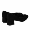 Eleganckie buty damskie 1331 czarny welur
