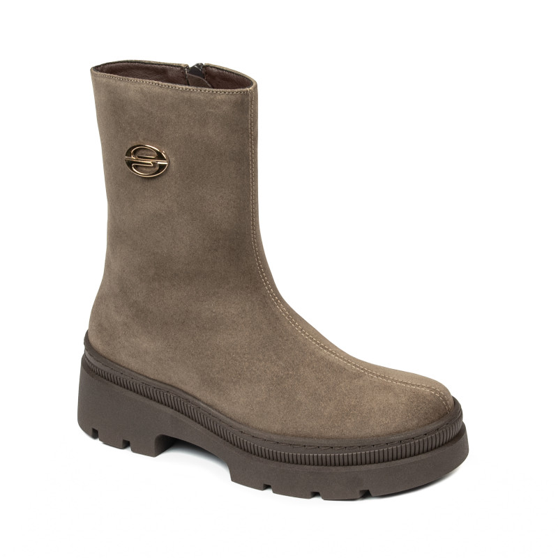 Damskie botki 3408 bufo piasek