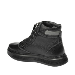 Buty męskie 4152 czarne połączone