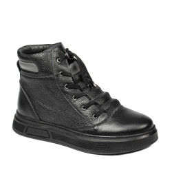 Buty męskie 4152 czarne połączone