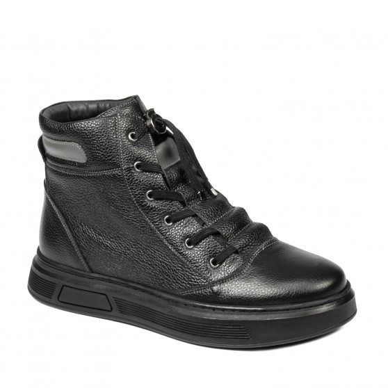 Buty męskie 4152 czarne połączone