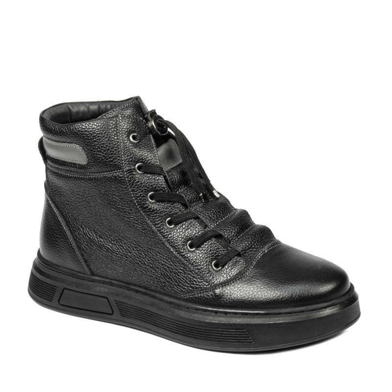 Buty męskie 4152 czarne połączone