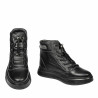 Buty męskie 4152 czarne połączone