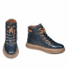 Buty męskie 4152 indigo łączone