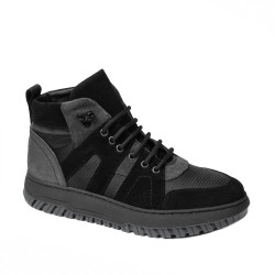 Buty młodzieżowe 4012 bufo czarne+szare