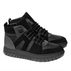 Buty młodzieżowe 4012 bufo czarne+szare