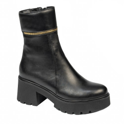 Czarne botki damskie 3388