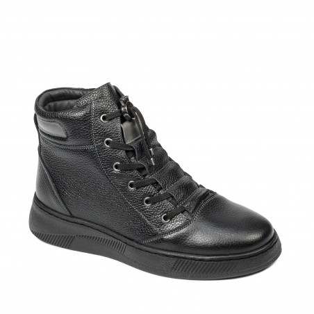 Czarne połączone buty młodzieżowe 4013
