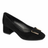 Eleganckie buty damskie 1321 czarny welur