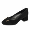 Eleganckie buty damskie 1321 czarny welur