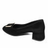 Eleganckie buty damskie 1321 czarny welur