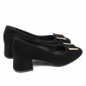 Eleganckie buty damskie 1321 czarny welur