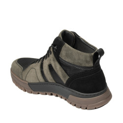 Buty męskie 4153 bufo khaki+czarne