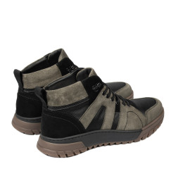 Buty męskie 4153 bufo khaki+czarne