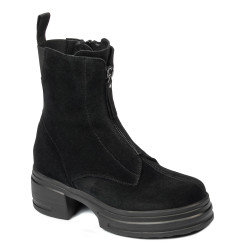Buty damskie 3418 czarny welur