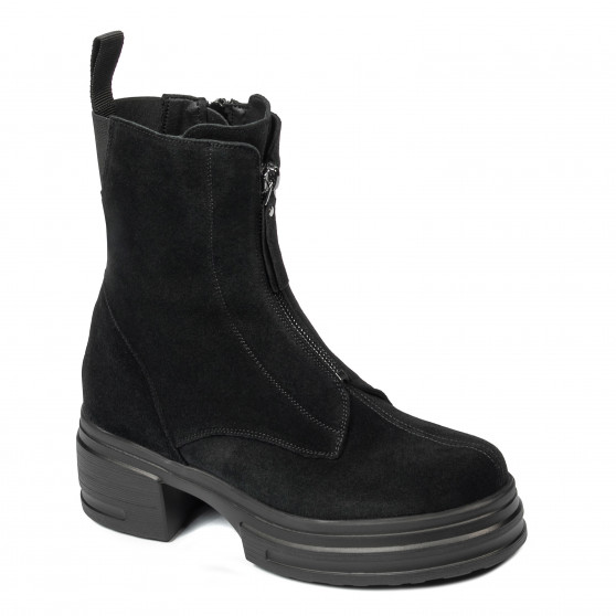 Buty damskie 3418 czarny welur