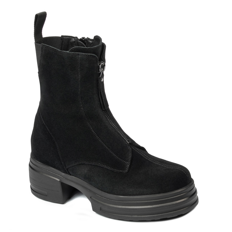Buty damskie 3418 czarny welur