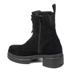Buty damskie 3418 czarny welur