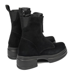 Buty damskie 3418 czarny welur