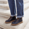 Buty męskie 4152 indigo łączone lifestyle