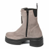 Damskie botki 3418 piaskowy welur