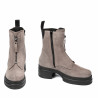 Damskie botki 3418 piaskowy welur
