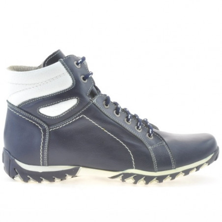 Męskie botki 460 indigo+białe