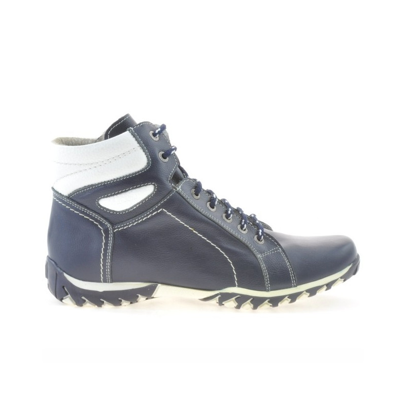 Męskie botki 460 indigo+białe
