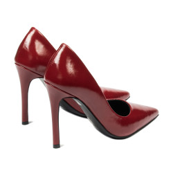 Eleganckie buty damskie 1302 lakierowane czerwone