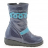 Buty dziecięce małe 23c lakierowane indygo + niebieski