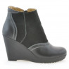 Buty damskie 3268 czarno kombinowane