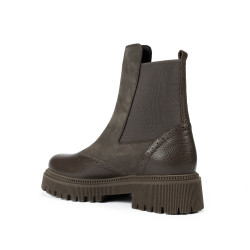 Buty damskie 3390 khaki połączone