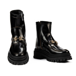 Damskie botki 3377 czarny florantic